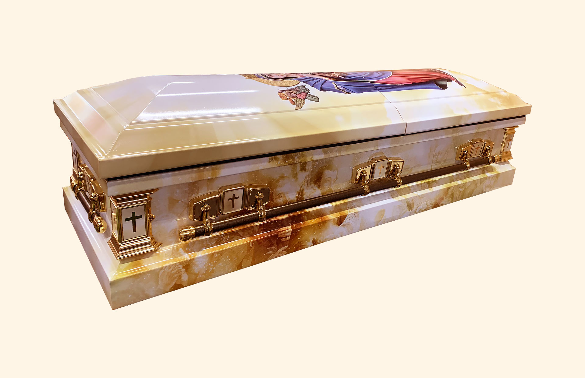 Devotion Virgin Mary American Casket